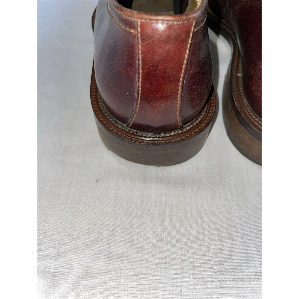 Folio New York Italy Dress Loafers Mens Size 11 M Brown Leather  Slip On Tassels